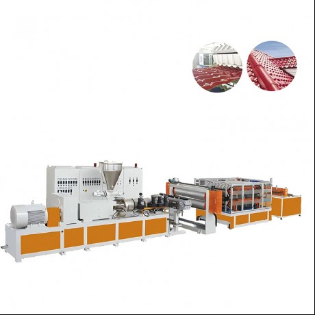 PVC eins/marglaga hitaeinangrun bylgjupappa og þrepaþak útpressunarlína frá Jwell Machinery Kína