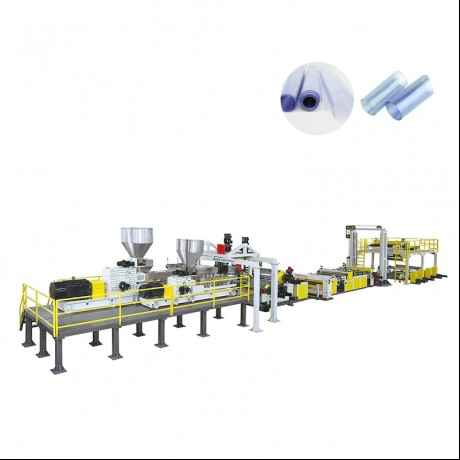 Tvöfaldur skrúfa Dyer-frjáls Ventilaður PET Sheet Extrusion Line